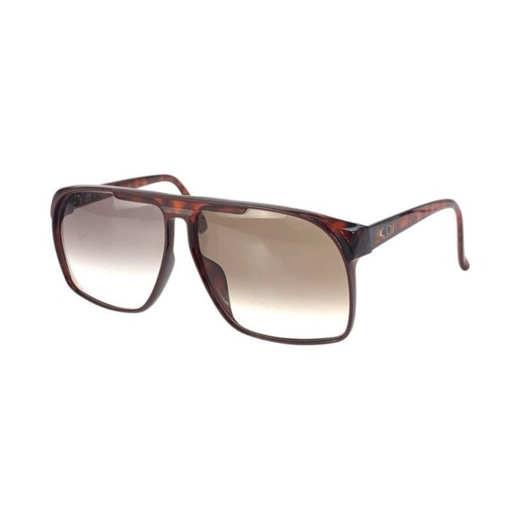 Christian Dior Vintage Brown Gold Silver Hardware Plastic 2152 a 14 Sunglasses main image 6